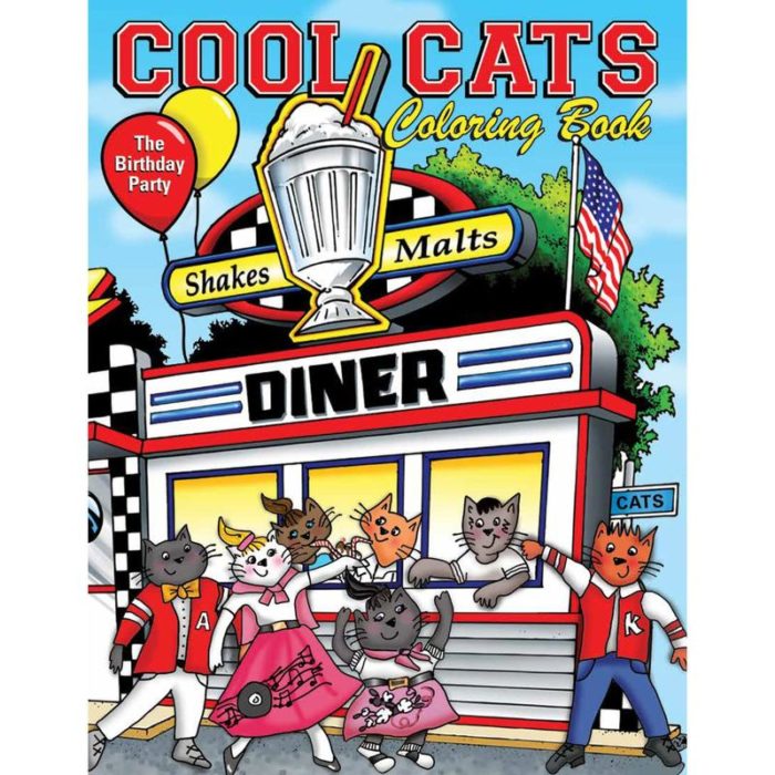 Cool Cats Birthday Coloring Book