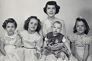 1955 Christmas Family Photo